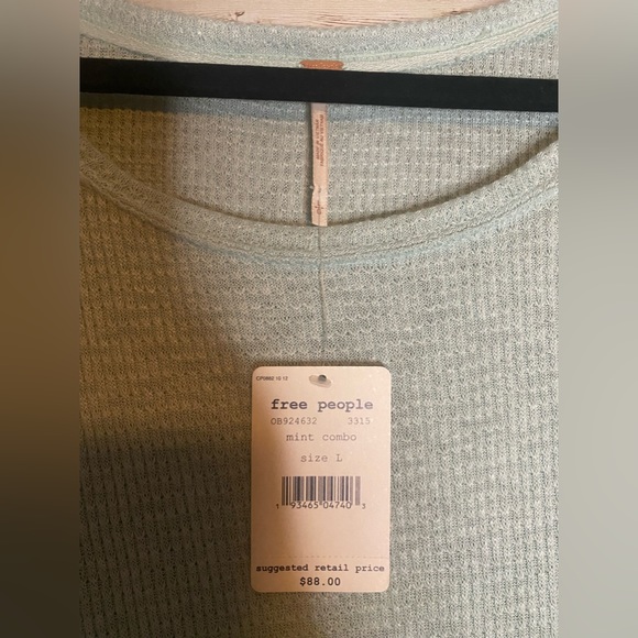 Free People mint combo color boho top PTP 28” - Picture 2 of 9